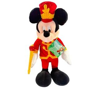 VTG Macy's Holiday Parade Mickey Mouse Grand Marshall 24" Jumbo Plush w/ Flute